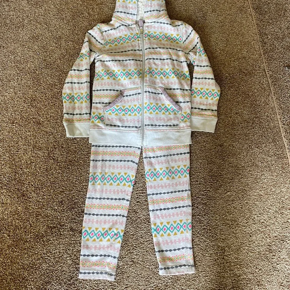 Cat & Jack hooded sweat suit 4-6